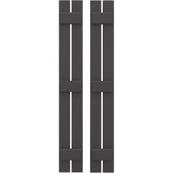 Ekena Millwork Americraft 2-Board, 3 Batten Exterior Real Wood Spaced Board-n-Batten Shutters, ARW401SB207X77SMH, PR ARW401SB207X77SMH - main